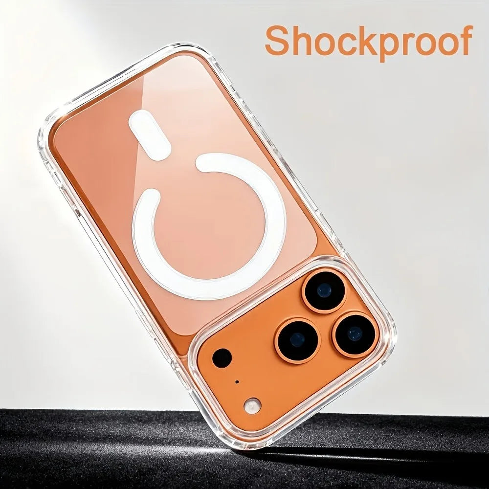 For Magsafe Transparent Phone Cases For iPhone 17 16 15 Pro Max 17Pro 16Pro Magnetic Clear Cover For iPhone17 14 13 Pro Max Case