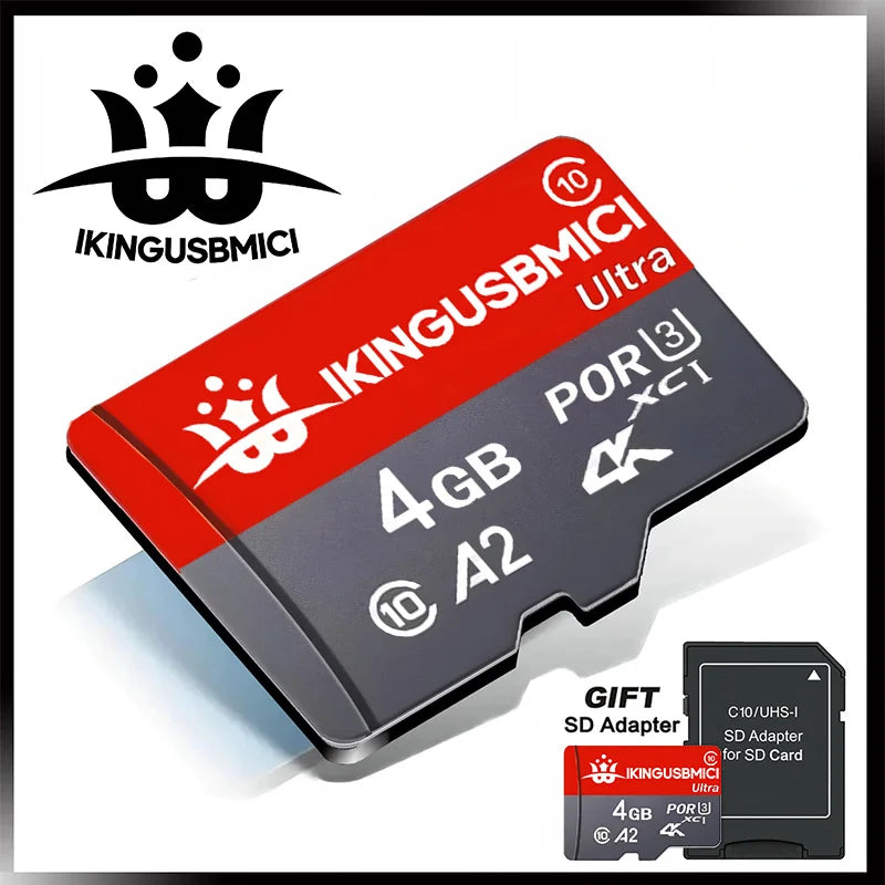 Mini Sd Card Smartphone 32/64/128/256/512gb Uhs-i Memory Premium Micro Camera Flash Reliable U3 Durable High Speed Fast Class 10