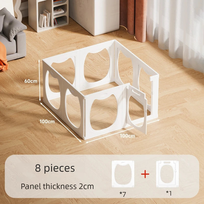 Pet Dog Fences Puppy Indoor Teddy Dog Anti-jailbreak Dog Cage Fence Safe Isolation Anti-jailbreak Raised Fence Puppy House