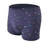 Men's Underwear Men's Cotton Antibacterial Boxers Breathable Printed Summer Thin Plus Size Short Shorts Cotton Boxers