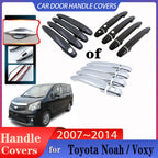For Toyota Noah Voxy NAV1 R70 2007~2014 Luxury Car Door Handles Covers Exterior Scratch Protective Decor Rustproof Accessories