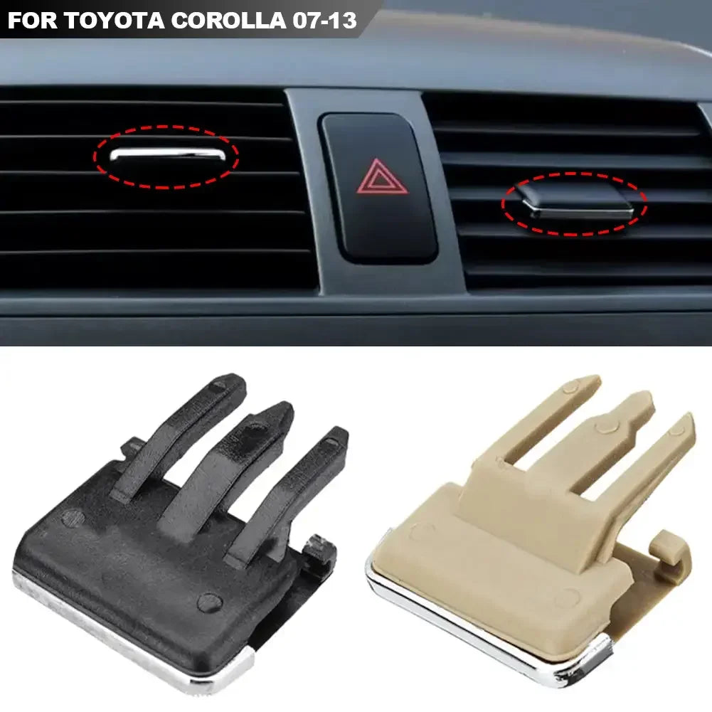 2Pcs Car Dashboard Air Conditioner Outlet Pick AC Vent Grille Tab Clip Replacement Accessories Kit For Toyota Corolla 07-13
