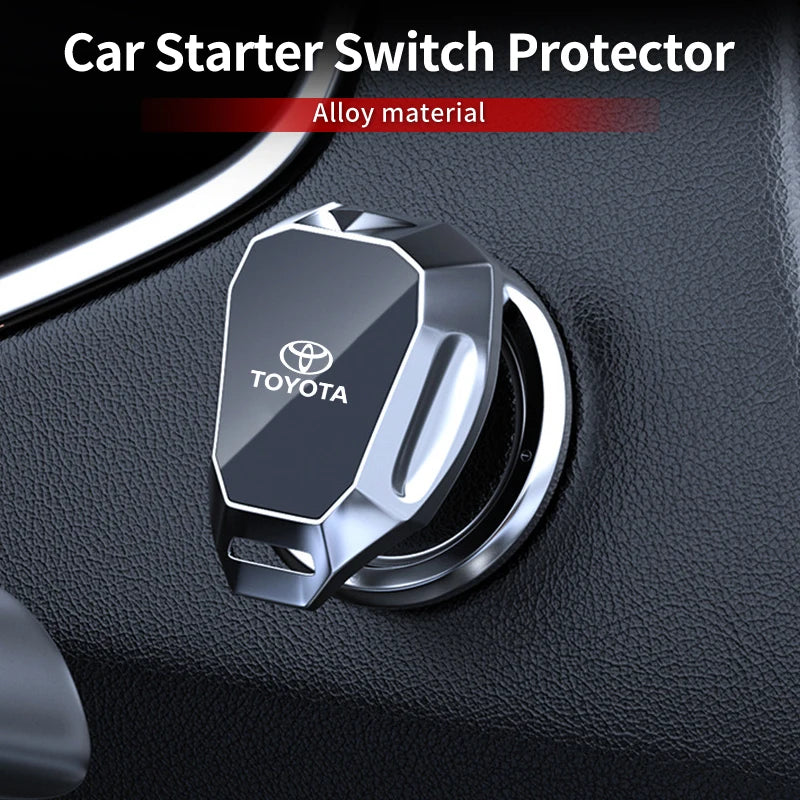 Car Engine Start Button Protective Cover Push Button Stickers For Toyota Corolla Yaris Camry Prius RAV4 CHR Hilux Accessories