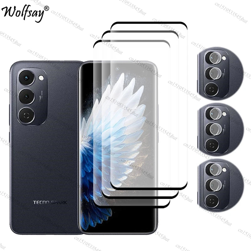 Tempered Glass For Tecno Spark 40 Pro Plus Screen Protector Tecno Spark 40 Pro+ Camera Glass For Tecno Spark 40 Pro Plus Glass
