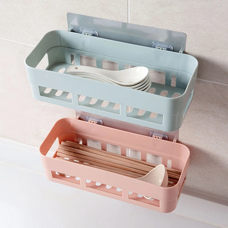 Hot Sale Adhesive Storage Rack Bathroom Accessories Corner Shower Shelf Kitchen Bathroom Shelf Home Decoration
