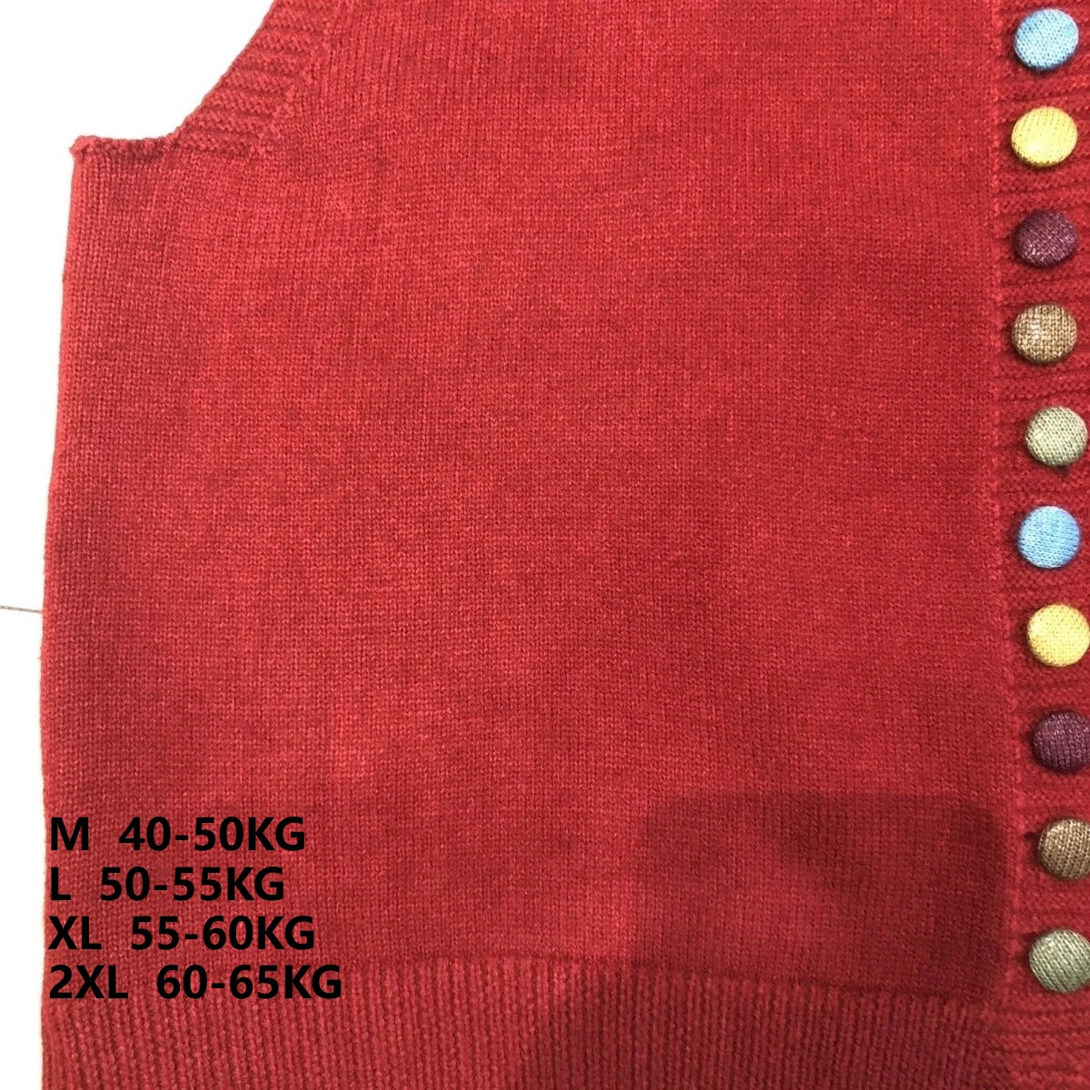 Sweater Vest Autumn Women Rainbow Single-breasted Button Soft Sweater Loose Knit Vest V-neck Knitwear Cardigan Lady Waistcoats