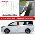 Glossy Chrome Mirror Effect Car Door Window Middle Column Center B C Pillars Post Cover Trim PC Sticker For Toyota Noah Voxy R80