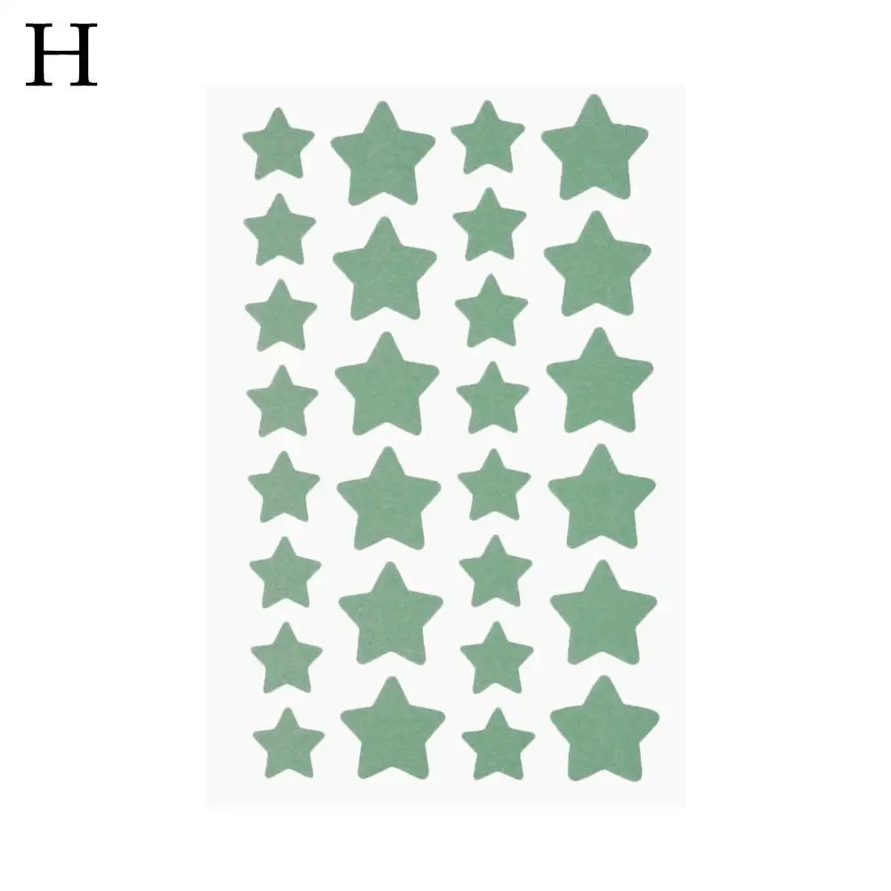 20-36 Counts Colorful Cute Star Heart Shaped Acne Treatment Sticker Concealer Invisible Pimple Acne Cover Skin Care
