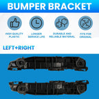 Left+Right Car Front Bumper Support Bracket Retainer For Toyota Yaris 2007 2008 2009 2010 2011 Left Right 5253552060 5253652050