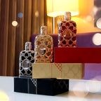 Dubai Royal Amber Perfume 100ml, Unisex Rose Cologne Spray Long Lasting Oriental Fragrance in Glass Bottle for Men & Women
