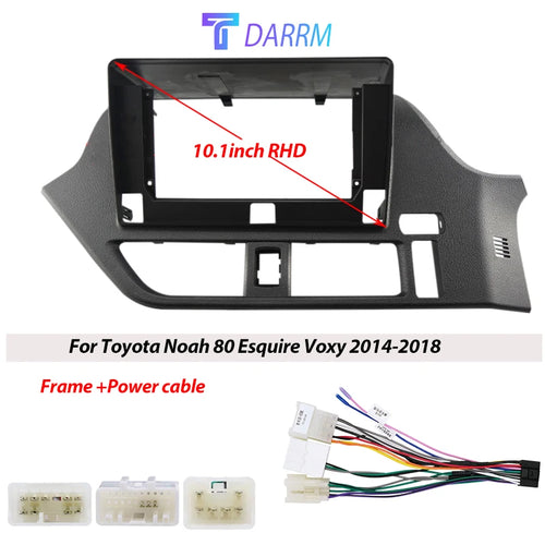 10.1 Inch For Toyota Noah 80 Esquire Voxy 2014-2018 Car Radio Stereo Android MP5 GPS Player 2 Din Head Unit Fascia Panel Frame