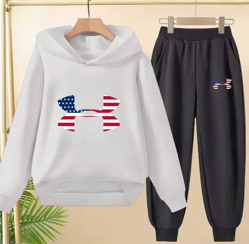 2-13 Years Boys 2pcs Hoodie+Pants Tracksuits Kids Cute brand Autumn Spring  Girls Casual Streetwears Children Clothes Sets