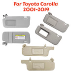 For Toyota Corolla 2001 2002 2003 2004 2005 2006 2007 2008 2009 2010-2019 Front Sun Visor Panel Driver Passenger Side Sunvisor