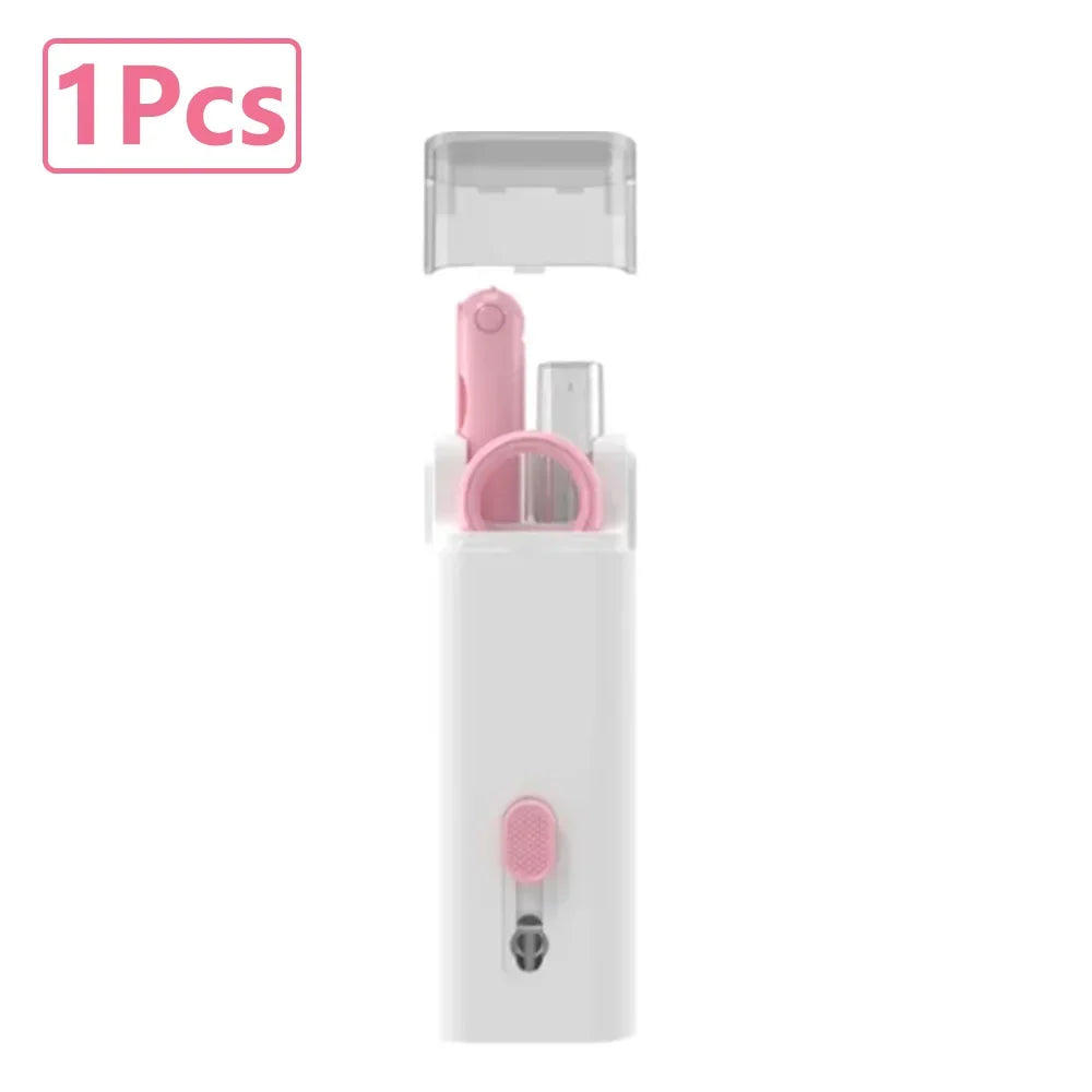 Keyboard Cleaning Kit 7-in-1 Laptops Cleaner with Keycap Puller, Multifunctional Keyboard Brush Cleaning Set for Airpods Phone