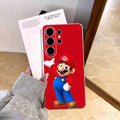 cartoon Super M-MarioS Bros  Phone Case For Samsung S25,S24,S21,S22,S23,S30,Ultra,S20,Plus,Fe,Note,10,9,5G Transparent Cover