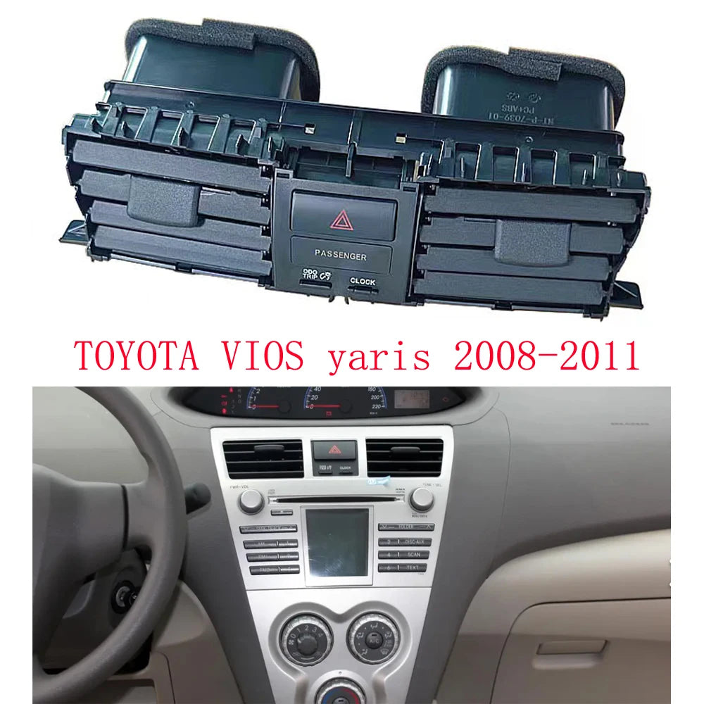 for Toyota VIOS yaris 2008-2011 Center Dash A/C Outlet Air Vent Panel Air Outlet Cover Replacement Dashboard Instrument
