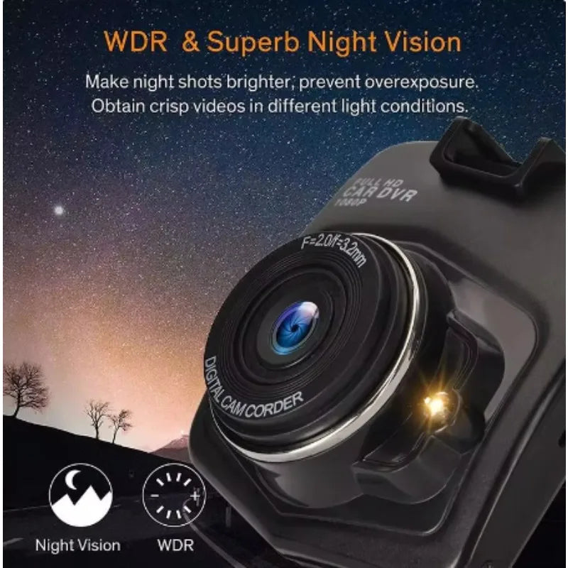 1080P Car DVR Dash Cam for Cars Camera HD Video Recorder for Vehicle Dvrs Night Vision Monitor Parking Vehicle Camera