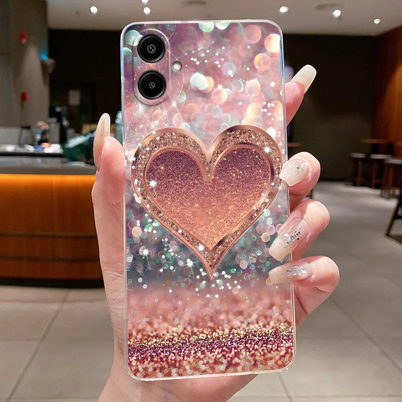 For Samsung A07 2025 Clear Phone Case Luxury Butterfly Flowers Casing For Samsung Galaxy A07 SamsungA07 A 07 Silicone Back Cover
