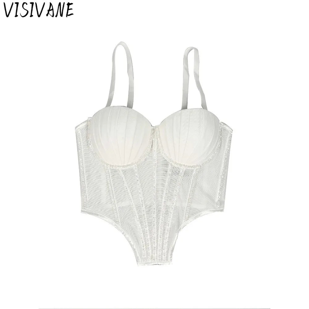Y2k Tops Shirts for Women Clothing Camis Tees Tank Top Women Clothes Sexy Corset Hotsweet Party Club Stage Show Underwear