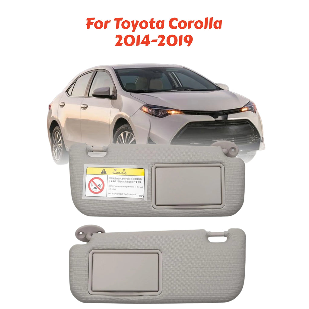 For Toyota Corolla 2001 2002 2003 2004 2005 2006 2007 2008 2009 2010-2019 Front Sun Visor Panel Driver Passenger Side Sunvisor