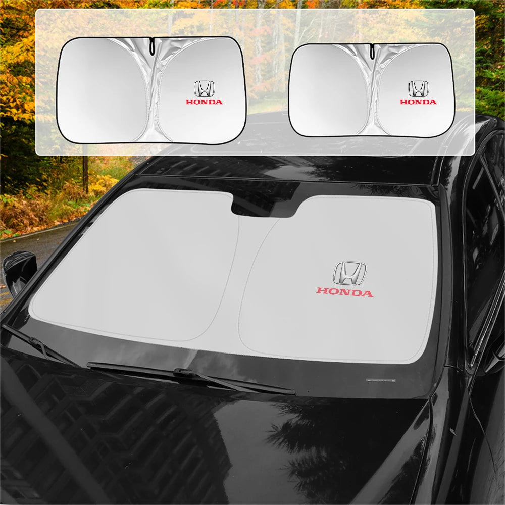 1pc Car Windshield Sunshades Sun Shade Cover Accessories For Honda Civic Fit Jazz Accord Pilot Odyssey Passport City Shuttle HRV