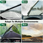 For Toyota Yaris 2 Hatchback Japan Built 2005-2011 Wiper Front&Rear Wiper Blades Windshield Windscreen Window Brushes 24"16"12"