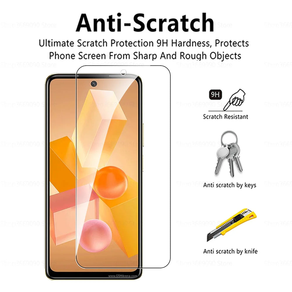 For Infinix Hot 40 Pro Glass 4in1 Camera Protective Tempered Glass For Infinix Hot 40i Hot40 40Pro Screen Protector Film Cover