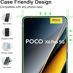 4PCS Tempered Glass For POCO X8 X6 X7 X5 X4 X3 F7 F6 F5 GT Pro Screen Protectors For POCO M7 M6 M5 M3 Pro 5G Protective Glass