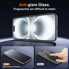 NNBILI 3pcs High-Toughness Matte Privacy Frosted Screen Protector for iPhone Series,9H+ Tempered Glass Anti-peep Protective Film