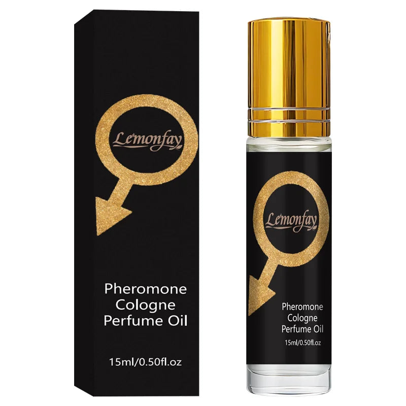 Lemonfay Pheromone Cologne Perfume Oil | Masculine Alluring Scent | Long-Lasting Portable Roll-On Fragrance For Men 15ml