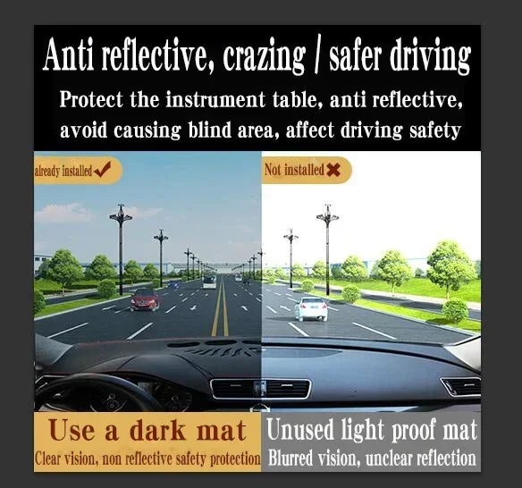 For Toyota Noah X Voxy R70 NAV1 2008-2014 Leather Dashmat Dashboard Cover Dash Mat Sunshade Carpet Car Styling Auto Accessories