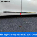 Accessories For Toyota Voxy Noah R80 2017 2018 2019 2020 2021 Chrome Door Side Line Strip Body Skirt Molding Trim Car Styling