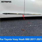 Accessories For Toyota Voxy Noah R80 2017 2018 2019 2020 2021 Chrome Door Side Line Strip Body Skirt Molding Trim Car Styling