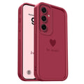 Simple Love Heart Phone Case For Samsung Galaxy A37 A17 A07 A56 A36 A26 A16 A06 A55 A35 A25 A15 A05 A05S 4G 5G Staircase Soft Co