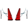 Glb For 2PCS Toyota NOAH 80  VOXY 80 SeriesLED Tail Lights, Rear Fog Lights, Parking Warning Lights,red Tail Light Car Accessori