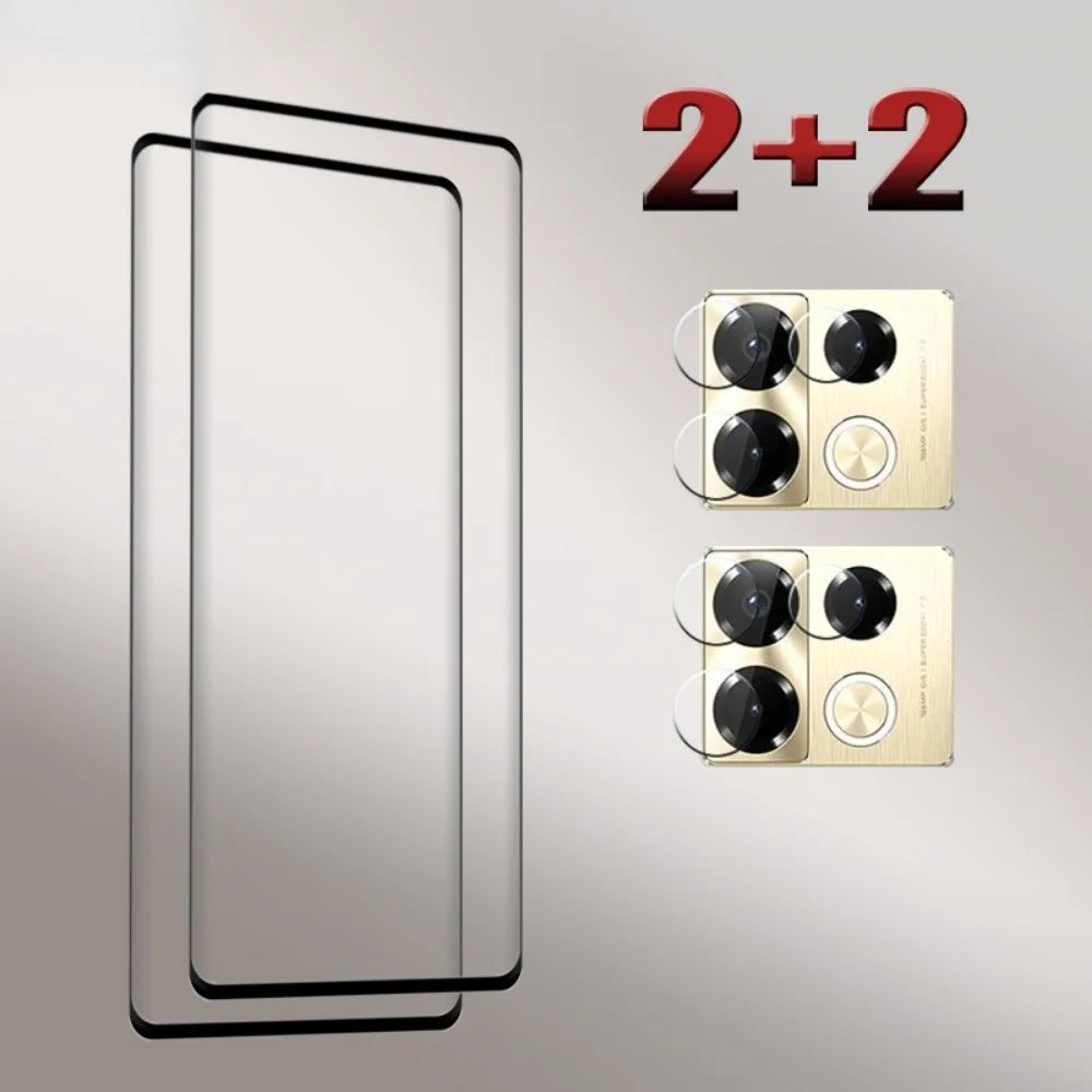 9D Curved Glass For Infinix Note 40 Pro Screen Protector Note 40 Pro+ Anti-Scratch Note 40 pro Soft Fiber Camera film