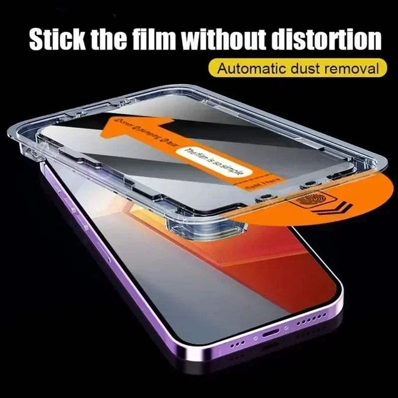 3Pcs Dust Free Installation Privacy Screen Protector For iPhone 17 Pro Max 16 11 14 13 12 15 16E Air Mini SE XR Anti-spy Glass