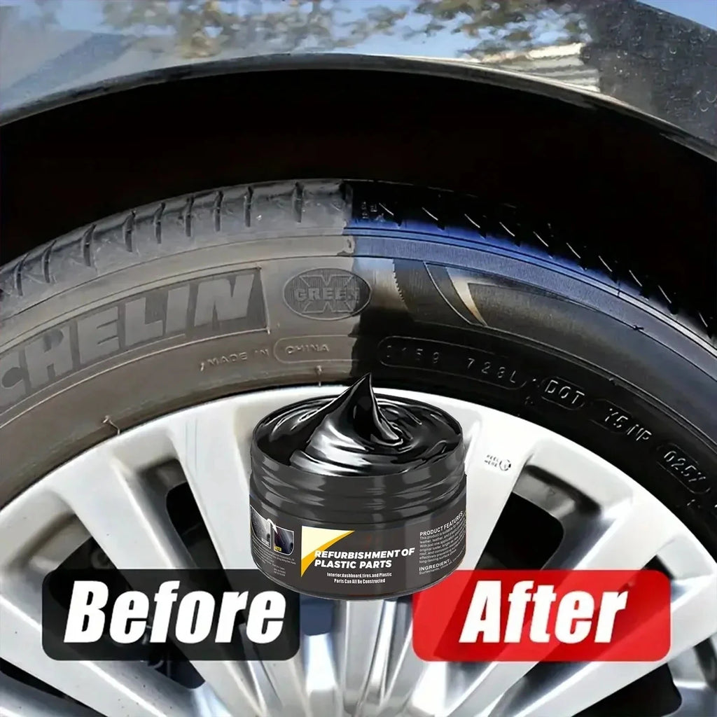 Car Interior Repair Paste, Interior and Exterior Plastic Polishing Wax, Scratch Repair, Also Suitable for Tires.