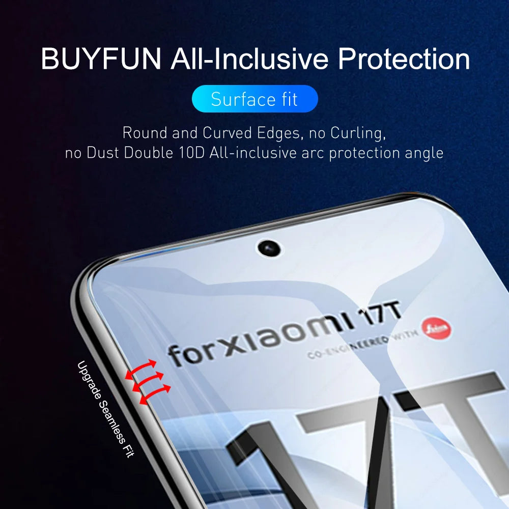2Pcs For Xiaomi 17T 5G Screen Protector Soft Curved Hydrogel Film Not Glass Xiaomi17T Pro Mi 17TPro Xiaomi17TPro 17 T T17 Global