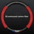 Universal Carbon Fiber Steering Wheel Cover for Toyota Corolla Vios Camry - Fits Crown Highlander Levin Ruizhi - Four Seasons Fi