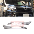 For TOYOTA 2017 VOXY 80 Modified Front Head Light Lamp Trim Cover Shade Stickers High Grade Stainless Steel Exterior Accessories