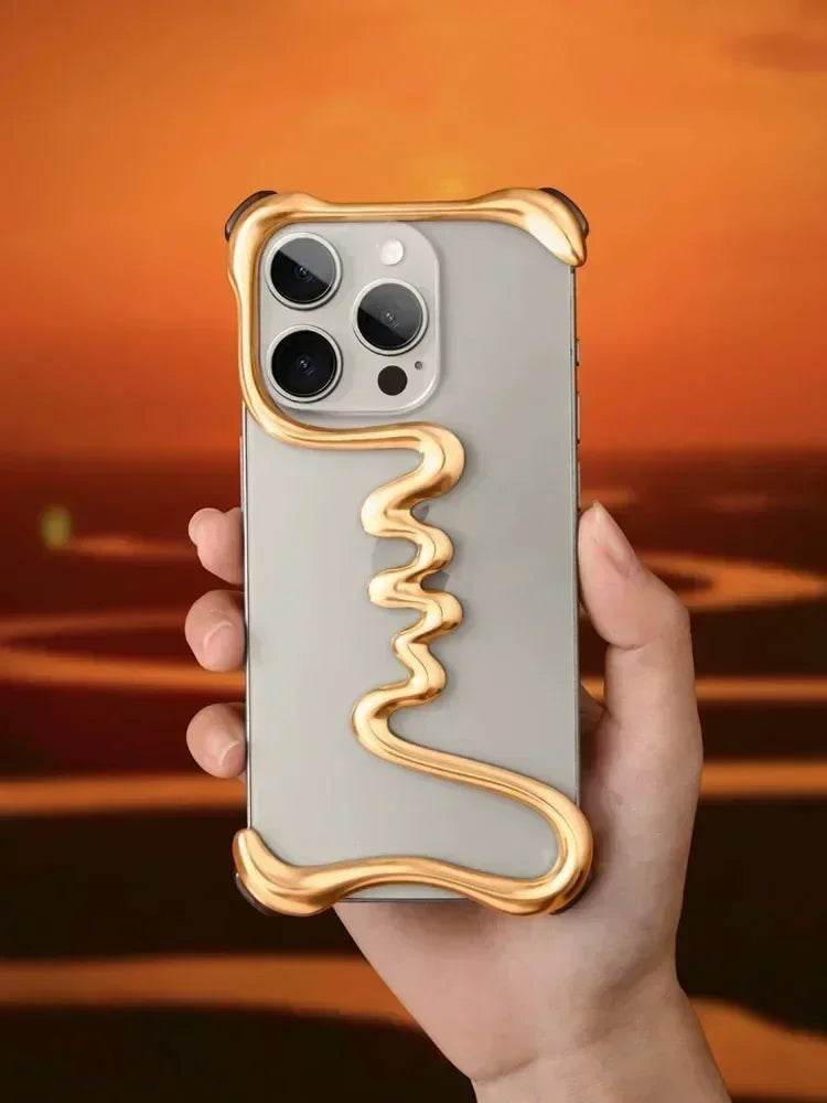 Eary Minimalist for iPhone 16/15 Pro Max Phone Case Aluminum Metal Military-Grade Protection Shockproof Phone 14 Plus Shells