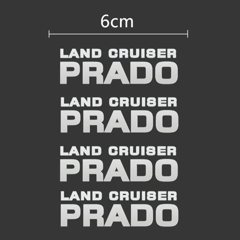 Car Window Wiper Stickers Metal Emblem for Toyota prado land cruiser Accessories