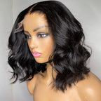 Body Wave Bob Wig 13x4 HD Transparent Lace Frontal Wig Pre Plucked Natural Hairline With Baby Hair Wear and Go Glueless Wigs