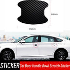 4pcs/Set Universal Car Door Handle Bowl Scratch Protective Sticker Automobiles Door Handle Carbon Fiber Protector Accessories