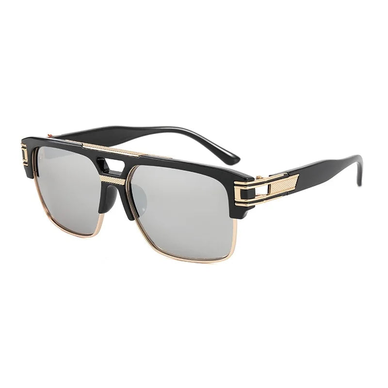 ORIGINAL VINTAGE Luxury Brand Men Sunglasses Vintage Designer Mens Glasses Square Retro Fashion Eyewear UV400