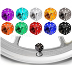 4Pcs Car Tire Valve Stems Cap Knurling Style Tire Valve Cap Aluminum Tire Wheel Stem Air Valve Cap Car Accessories