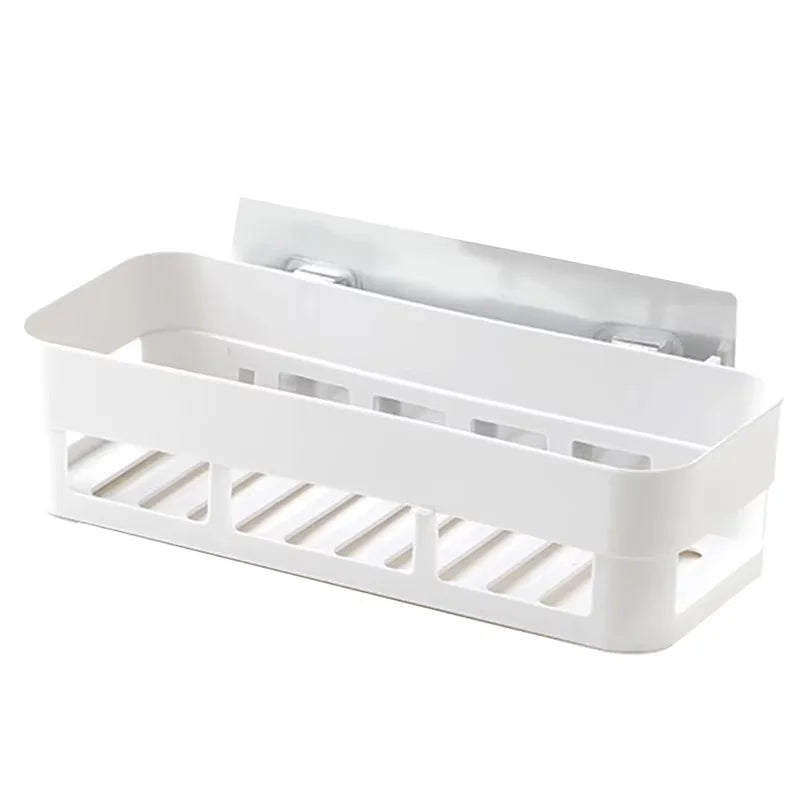Hot Sale Adhesive Storage Rack Bathroom Accessories Corner Shower Shelf Kitchen Bathroom Shelf Home Decoration