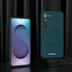 For Samsung Galaxy S24 S25 FE A57 Magsafe CaseS26 S25 S24 S23 S22 S21 Ultra Plus FE EDGE Soft Silicone Phone Back Cover