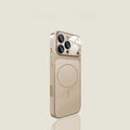 For Magsafe Luxury Acrylic Matte Phone Case For iPhone 16 12 13 14 15 11 17 Pro Max Air Plus Magnetic Bumper Back Cases Cover